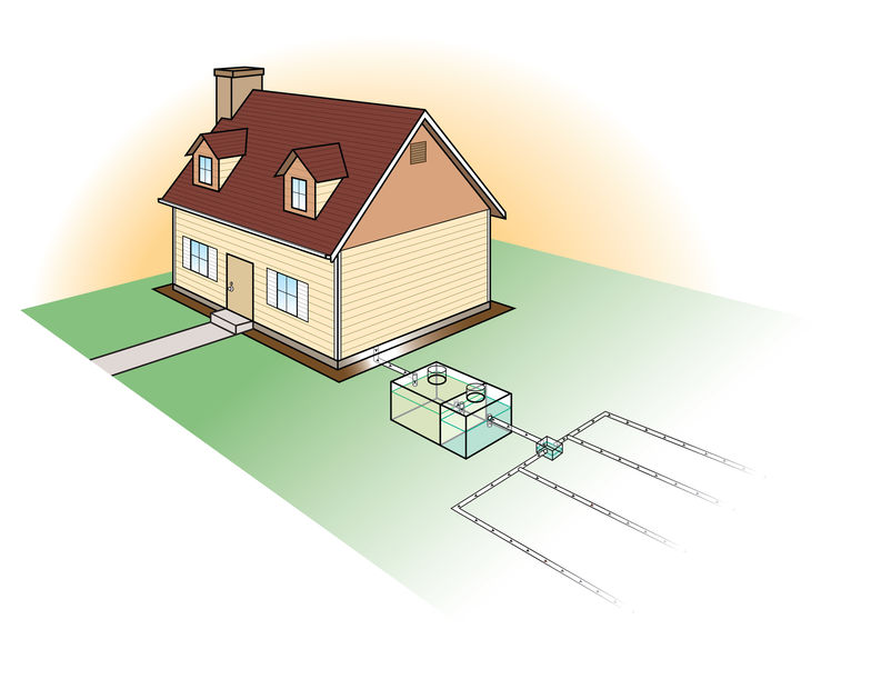 An easy way to find a septic tank lid under the snow!